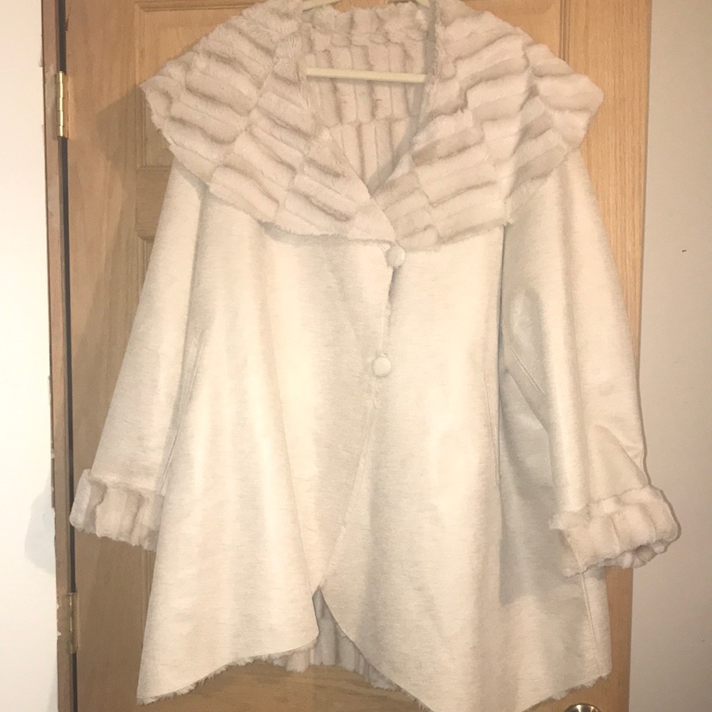 Beige reversible women’s jacket 3X